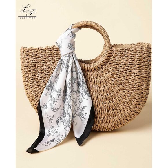 Satin Bandanas Head A 1 Green Scarf Women Lightweight Silk Hair Wrap Sleep Scarf - Picture 4 of 6